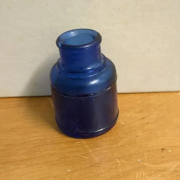 Cobalt  Blue Ink Well - Picture 1 of 6